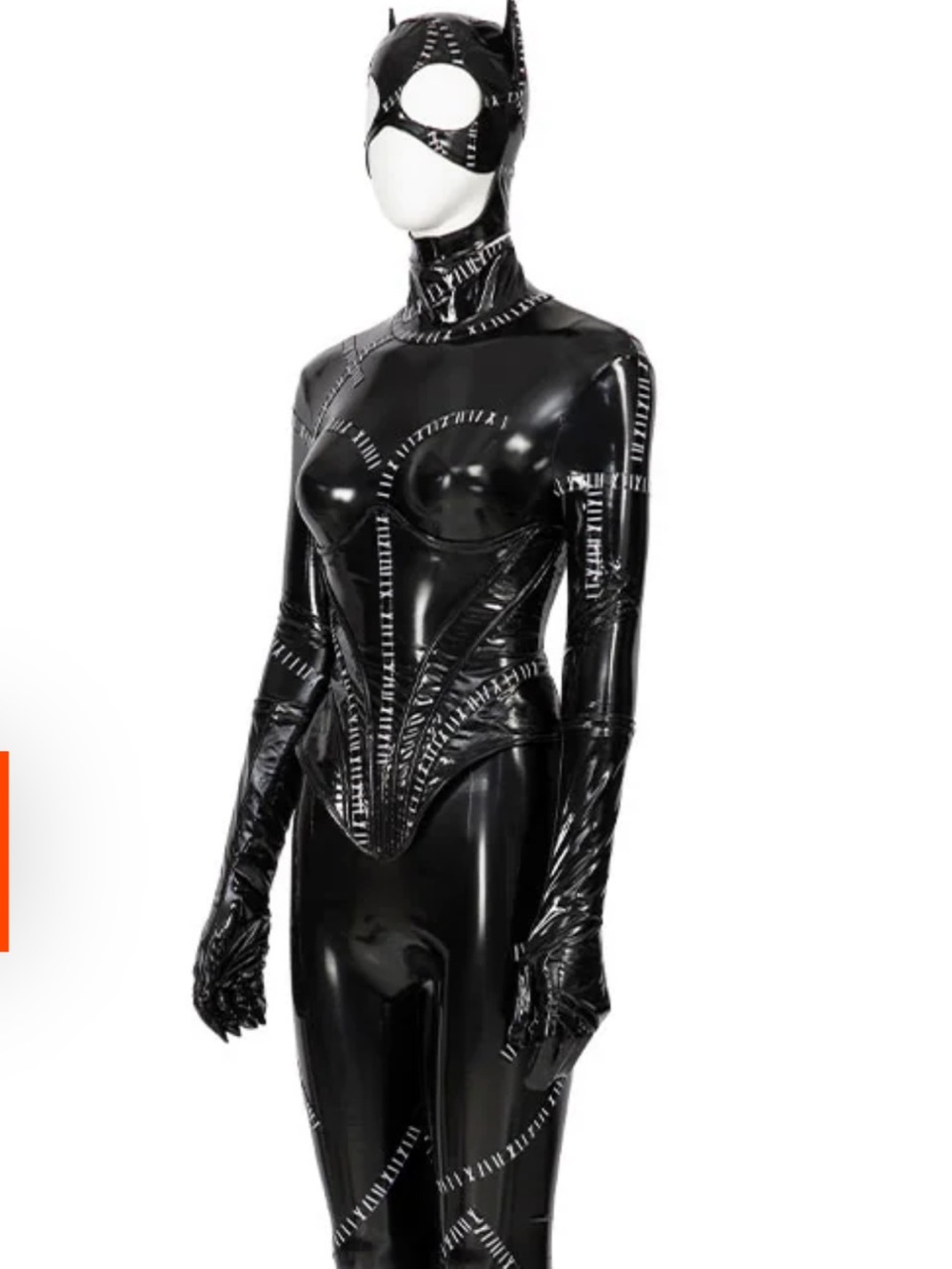 CATWOMAN Black Glossy Latex Zip-Detail Catsuit - Picture 3 of 11